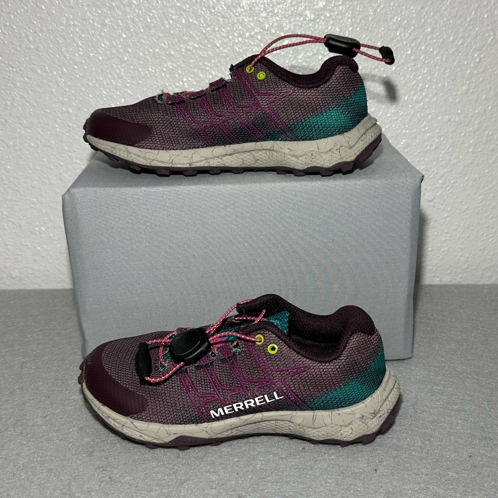 Merrell Kids Burgundy Teal Trail Sneakers
